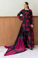 3 Pcs Women's Unstitched Digital Print Suit